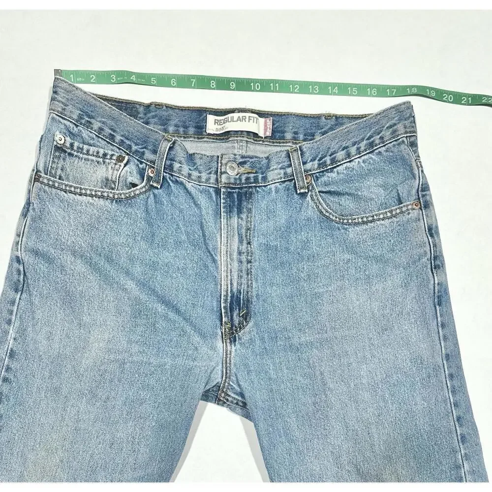 Vintage Men’s Levis 505 Jeans W38 X L30 (Blue Denim) Regular Fit
